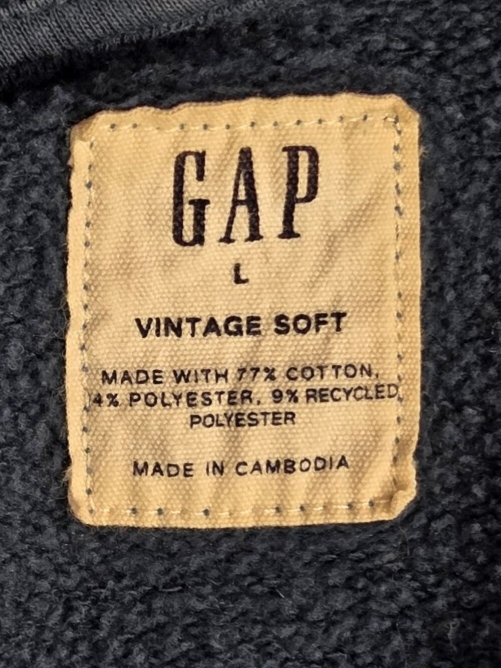 Gap Vintage Soft Relaxed Hoodie Blue Ridge Large - Picture 3 of 6